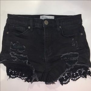 Mudd black jean shorts